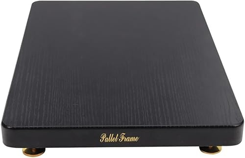 Audio Amp Stand Monitor Geräuschisolierung Pads Lautsprecher Isolation Füße Subwoofer Audio Isolation Platform Mit Festen Kupfernägeln Für Standardlautsprecher, Black, 30x35cm