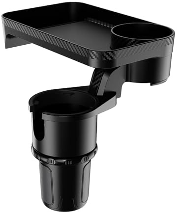 AUJSHDH Getränkehalter Auto, für FIAT Ducato 2006-2024 2006-2024 Auto Becherhalter mit Verstellbarer Boden und Untersetzer Für Kaffeebecher Und Getränkedose,L