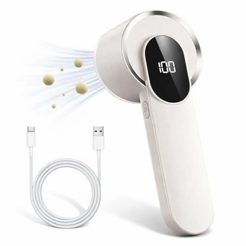 Electric Lint Remover Fabric Shaver for Clothes Bobble Remover with LED Display Type C Rechargeable Debobbler for Sweaters Blankets Upholstery