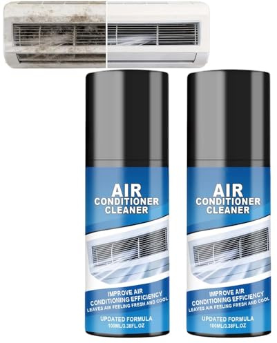 All Purpose Air Conditioner Foam Cleaner, Household Heavy-Duty No Rinse Ac Evaporator Foam Cleaner, Household Ac Air Freshener Cleaning, Multi-Effect Air Conditioner Deep Cleaning Spray (2pcs)