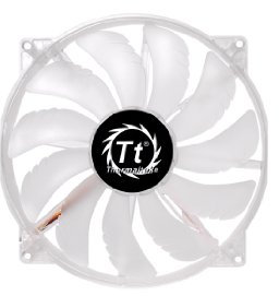 Thermaltake Pure 20 LED CL-F016-PL20BU-A - Ventilador para caja de ordenador (LED, 800 rpm, 20 cm, 2.76 W), transparente