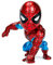 Jada Toys Marvel 4 Inch Classic Spiderman Figure, Red, One Size Age 8+