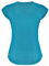 GO HEAVY Damen Fitness Funktions Sport T-Shirt Laufshirt Kurzarm Schnelltrocknend Yoga Sportoberteil | Türkis XL