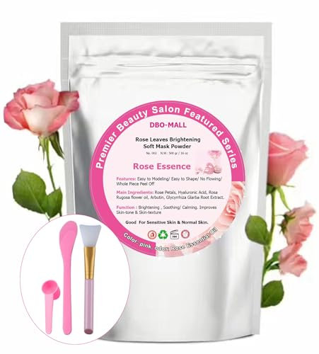 Hydro Peel Off Maskenpulver, 500g Rosenblätter, weiches Maskenpulver, professioneller SPA-Ton/Schlamm/Pulver für den Schönheitssalon, DIY-Gelmaske für die Gesichtspflege.
