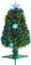 Yaheetech 2ft/60cm Fibre Optic Tabletop Christmas Tree with Multicolor Snow Flake Lights Prelit Artificial Xmas Tree Holiday Decoration for Home/Office 1Pack