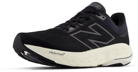 New Balance Men's Fresh Foam X 860 V14 Running Shoe, Black/Phantom/Sea Salt, 10.5 UK