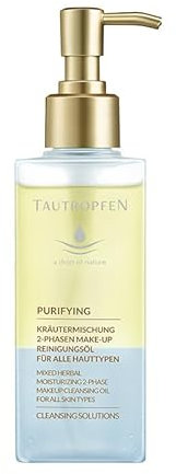 TAUTROPFEN Kräutermischung Make-up Entferner, 2-Phasen Make-Up Reinigungsöl für jeden Hauttyp, mit Vitamin C, Jojoba-Öl & Aloe-Vera150 ml