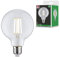 Paulmann 29123 Eco-Line Filament 230V LED Globe G95 E27 840lm 4W 3000K Klar Leuchtmittel