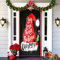 Greenyre Weihnachten Tür Abdeckung Dekoration,91cm x 203cmWeihnachtsmann Tür Decke Weihnachten Tür Hängen Banner Hintergrund, Weihnachtsbanner für Haus Haustür Veranda Weihnachten Deko