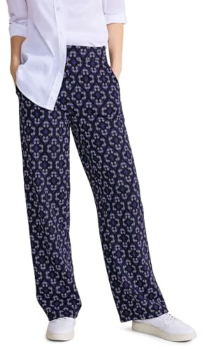 Street One Damen Jacquard Hose deep Blue 36W / 30L
