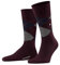 Burlington Herren Socken Edinburgh M SO Wolle gemustert 1 Paar, Rot (Claret 8435) neu - umweltfreundlich, 40-46