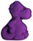 Silver-Stage Dino - Molde de silicona XXL para hornear cumpleaños infantil, diseño de dinosaurio, color lila