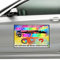 LSDINDF Auto Magnetschilder Personalisierte, Magnetische Autoschilder, Autoemblem mit Wunschtext und Logo, Fahranfänger Magnetschild, Autoaufkleber selbst gestalten.