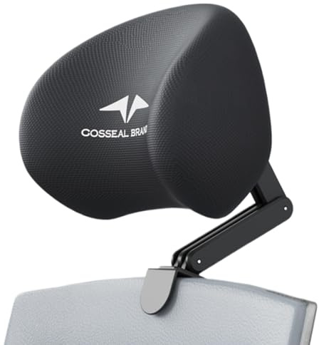Office Stuhl Headtrennest Anhang Einstellbarer Bürostuhl Kopfstütze abtrennbare Bürostuhl Kopfstütze mit ergonomischer Nackenunterstützung für Home Office Chair, Speicherschaum Mesh Kopfkissen