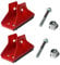 Non Slip Ladder Feet Covers, 2Pcs Extension Ladder Parts Noise Reduction Ladder Leveller Aluminum Alloy Floor Protectors with Screws for Telescopic
