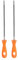 HARFINGTON 2pcs Chainsaw File 13/64(5mm) Chrome Steel Double Cut Round Rasp with Plastic Handle for Chain Saw Polishing