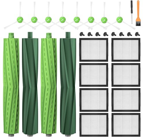 Lot de 22 accessoires pour iRobot Roomba i7 i7+ j7 j7+/Plus i3 i3+ i4 i4+ i6 i6+ i8 i8+ E5 E6 E7, pièces de rechange pour aspirateur iRobot Roomba E/I/J