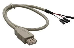 InLine USB 2.0 Adapterkabel, Buchse A auf Pfostenanschluss, 0,4m