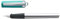 Lamy nexx opal green Füller - Füllhalter mit rutschfestem Griff & polierter Linkshänder-Stahlfeder (LH) in Strichbreite M - dreieckiges Gehäuse aus Aluminium - inkl. Tintenpatrone T 10 blau