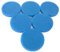 LTWHOME Compatible Bleu Mousse Médias Filter Pads Appropriés Convient pour Eheim Classic 2217/600 2616171(Pack de 6)