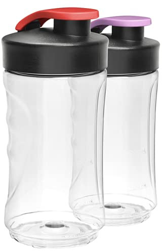Electrolux SBEB2 Bottiglie Infrangibili Senza BPA per Minifrullatore Sportsblender da 300 ml, 2 Pezzi