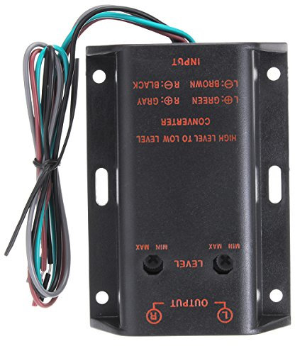 C-FUNN 2 RCA-Lautsprecher Hoch Bis Low-Level-Line-Ausgang Verstärker Konverter Adapter Draht