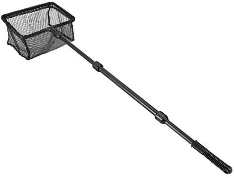 Aquarium einziehbarer Fische Karpfen Kescher Griff Angeln Garnelen Landing Catch Net für schwimmende Objekte saubere Werkzeuge(M)