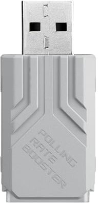 ASUS ROG Polling Rate Booster White (für ROG Gaming Maus und Tastatur, kabellose und kabelgebundene Pollingraten von bis zu 8000 Hz, ROG SpeedNova, verbesserte Synchronisation mit Monitoren, weiß)