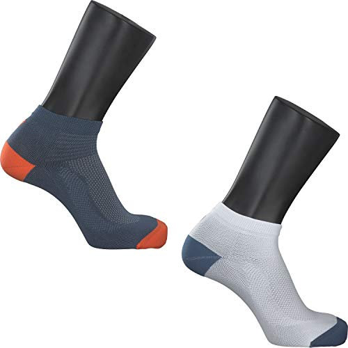 ASICS Unisex Laufsocken 2PPK Ultra Lightweight Quarter 3013A268 White/Grand Shark/Habanero 39-42