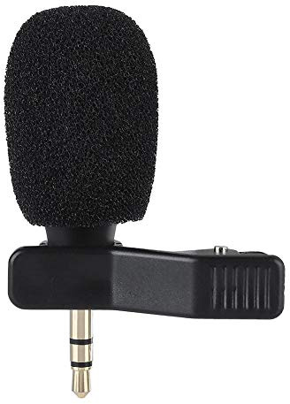 Diyeeni Mini Lapel Microphone for PC/tablet/voice recorder/MD/camera,3.5mm jack Unidirectional condenser mic for audio, video recording and hands-free microphones
