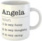 Personalised Coffee/Tea Mug, (11oz) - Name Description