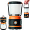 DUNLOP Outdoor Camping Leuchte LED | 1000 Lumen | 4 Leuchtmodi | Dimmbar | Stoßfest, Kratzfest+ Spritzwasser geschützt IP44 | 46 SMD | ohne Standby LED (Orange)