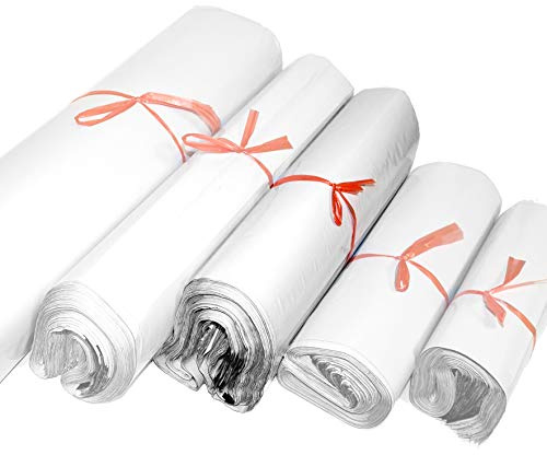 ESTEXO 100 Versandtaschen aus LDPE-Folie mit sicherem Selbstklebeverschluss, Blickdicht, 5 Größen 35x60cm