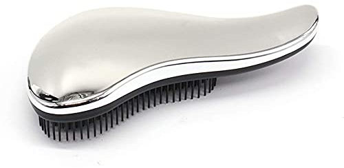 Detangler Bürste & Entwirr Haarbürste, Profi Entwirrungsbürste, gegen Haarbruch, Haarverlust, Haarausfall und zur empfindlichen Haarpflege Silber