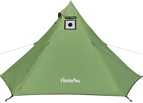 FireHiking Leichtes Warmzelt mit Herd Jack Camping Tipi Zelt für 1-2 Personen 4 Jahreszeiten