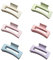 Lot de 6 pinces à cheveux rectangulaires de couleur macaron pour femme et fille - Pinces à cheveux fines et épaisses