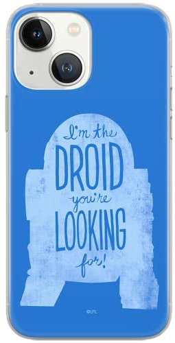ERT GROUP mobile phone case for iPhone 13 original and officially licensed Star Wars pattern R2D2 006 optimally adapted to the shape of the mobile phone, case made of TPU