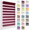 Doppelrollo ohne Bohren, 97x220cm Stoffgröße, Duo Rollo Klemmfix, Easyfix, lichtdurchlässig und verdunkelnd, Day&Night, Klemmrollo Sonnenschutzrollo Fensterrollo für Fenster & Türen