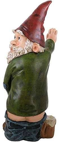 GIMOCOOL 15cm Gartenzwerg Ornament, Gartenzwerg Pinkeln Gnom Statue Figur, lustiger pinkelnder Gnom Frecher Gartenzwerg für Rasenschmuck, Innen- oder Außendekorationen