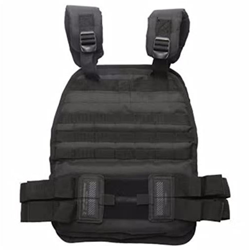 Gewichtsweste Verstellbare 6-10 kg Gewichtsweste Typ Sandsackanzug Running Fitness Physical Training Weste Schwarz
