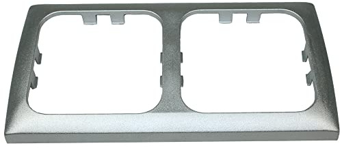 C-Line Presto Inprojal CBE doppel Abdeckrahmen für Steckdose Schalter Wohnmobil Wohnwagen Boot Silber