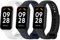 Keweni Cinturino Compatibile con Xiaomi Redmi Smart Band 2,Braccialetti di Ricambio in Silicone Sportivo per Redmi Smart Band 2 (Nero&Blu&Bianco)
