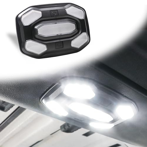 RERPRO LED-Innen-Kuppelleuchten, Ersatz-Leselampe, kompatibel mit Jeep Wrangler JL 2/4-Türer Gladiator JT Zubehör Vordersitz, Overhead-Karte, Deckenleuchte-Set, 6500 K, Weiß, 30 LEDs