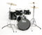 Fame FG20B-BK First Gig Studio Set, Schwarz, Komplettes Drum-Set, 20 Zoll BassDrum, Pappel-Kessel, Chrom-Hardware, Inklusive Becken und Tomhalter, Ideal für Einsteiger