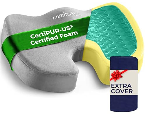 LUMINAREST Gel-Sitzkissen, Grau