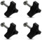 Haishine Poignée de Tondeuse à Gazon, Boutons de Poignée Triangle de Tondeuse à Gazon Pièces de Poignée de Boulon d'Écrou Accessoires d'Outils de Jardin pour Honda Tondeuse à Gazon