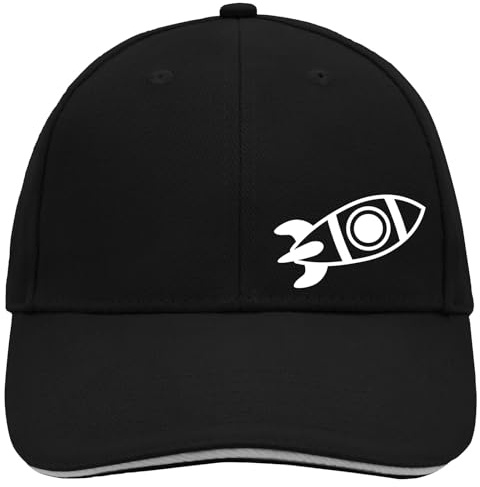 Huuraa Cappy Mütze Rakete Raumschiff Geschenk | Baseballkappe Basecap Kappe Geschenkidee Unisex Baseball Cap