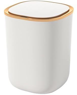 Kamanan Poubelle Automatique 12L avec Capteurs - Intelligente pour Cuisine, Salle de Bain, Bureau et Toilettes - Blanc (Piles Non Incluses)