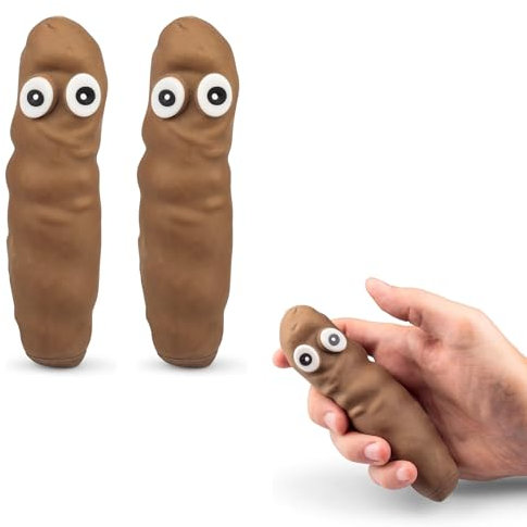 CZN Stretchy Poo Stressabbau Ball Fake Poop - Neuheit Design - Geschenk Für Jungen Mädchen Männer Frauen Teen Kinder - Lustiger Geburtstagswitz Streich Geschenk Weihnachtsstrumpf Füllspielzeug