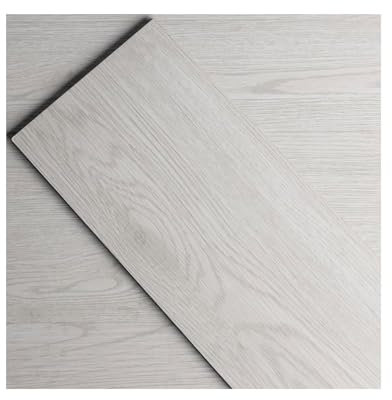 GreenFullHouse Vinyl Bodenbelag Laminatboden Selbstklebende Bodenfliesen zum Abziehen und Aufkleben,2.0mm dick Wasserdicht für Wohnzimmer Schlafzimmer Badezimmer Küche (2.51m²,Weiße Eiche)